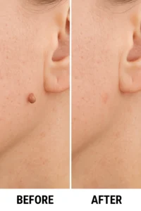Skin tags removal Eastcote before and after