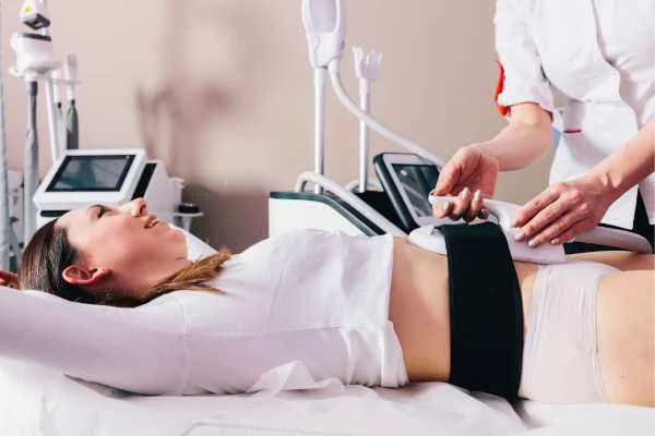 woman having body sculpting to help improve her body image and her mental health Eastcote