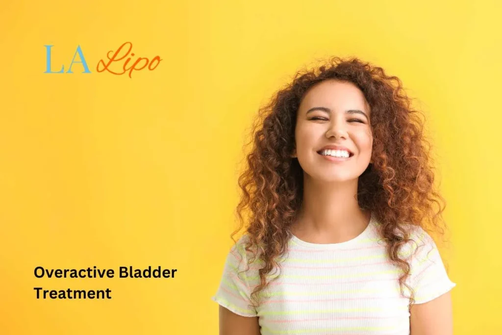 woman smiling about overactive bladder treatment Eastcote solutions
